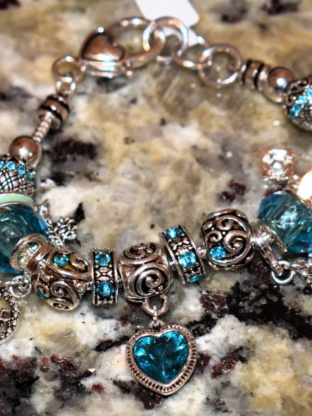 Landau Turquoise Charm Bracelet - March Birthstone